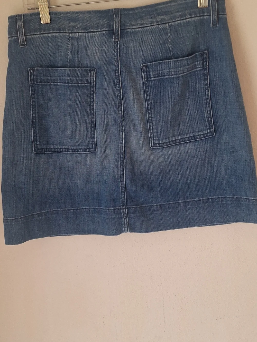 Frankie & Eileen Casual Denim Pocket Mini Skirt - Blue Sz 6 100% Cotton Like New - Picture 3 of 7